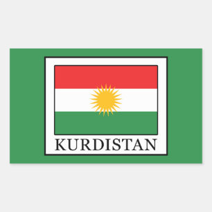 Pegatina Rectangular Kurdistán