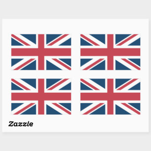 Pegatina Rectangular La bandera británica Union Jack