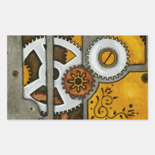 Pegatina Rectangular La caja