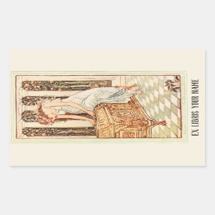 Pegatina Rectangular La caja de Pandora