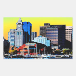 Pegatina Rectangular La Casa Personalizado Boston Poster Magnet