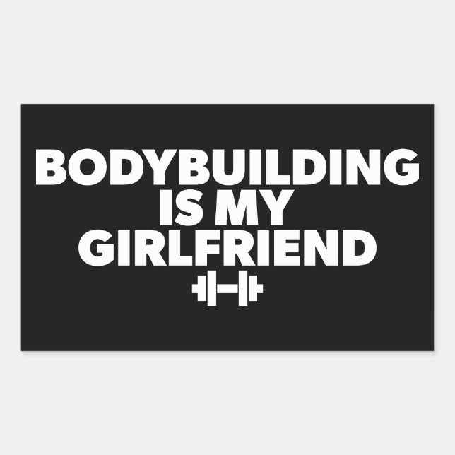 Pegatina Rectangular La construcción del cuerpo es mi novia - Motivació (Anverso)