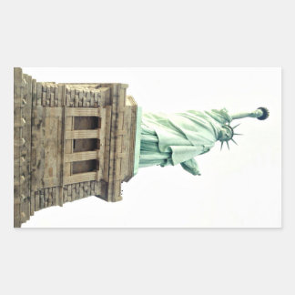 Pegatina Rectangular La Estatua de la Libertad
