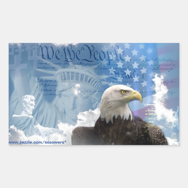 Pegatina Rectangular La libertad no es libre (Anverso)