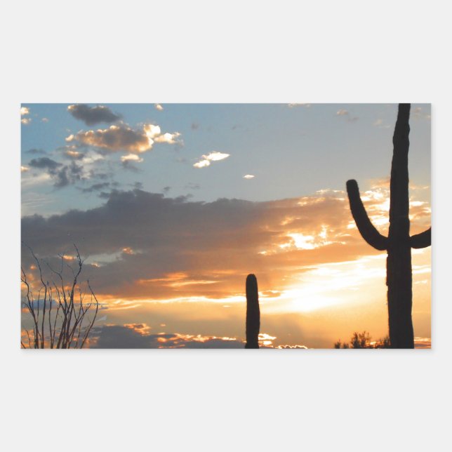 Pegatina Rectangular La luz se desvanece en un incendio (Anverso)