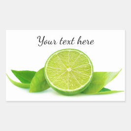 Pegatina Rectangular La mitad de lima