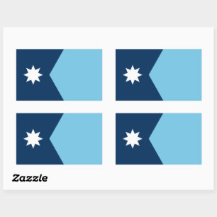 Pegatina Rectangular La nueva bandera del estado de Minnesota