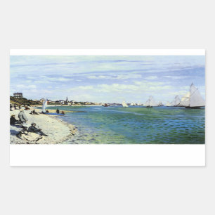 Pegatina Rectangular La Regata de Saint-Adresse