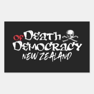 Pegatina Rectangular La Resistencia se Vuelve Deber NZ Político