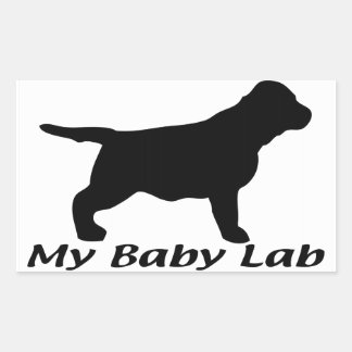 Pegatina Rectangular Labrador Retriever