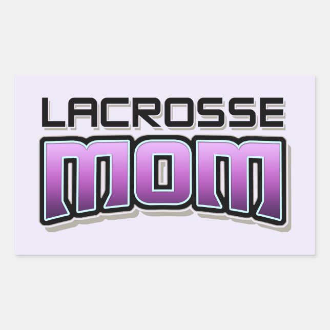 Pegatina Rectangular Lacrosse MOM (Anverso)