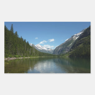 Pegatina Rectangular Lago Avalanche I en el Parque Nacional Glaciar