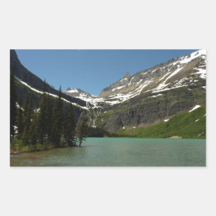 Pegatina Rectangular Lago Grinnell en el Parque Nacional Glaciar