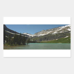 Pegatina Rectangular Lago Grinnell en el Parque Nacional Glacier