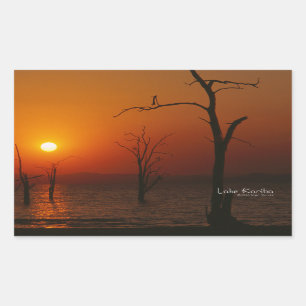 Pegatina Rectangular Lago Kariba