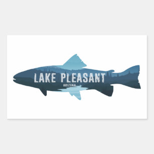 Pegatina Rectangular Lago Pleasant Arizona
