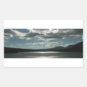 Pegatina Rectangular Lago Santa María I en el Parque Nacional Glacier