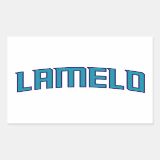 Pegatina Rectangular LaMelo Ball - Baloncesto Charlotte