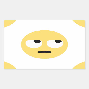 Pegatina Rectangular laminación de ojos de emoji