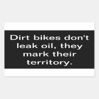 Las bicicletas sucias no filtran petróleo' ATV/Peg