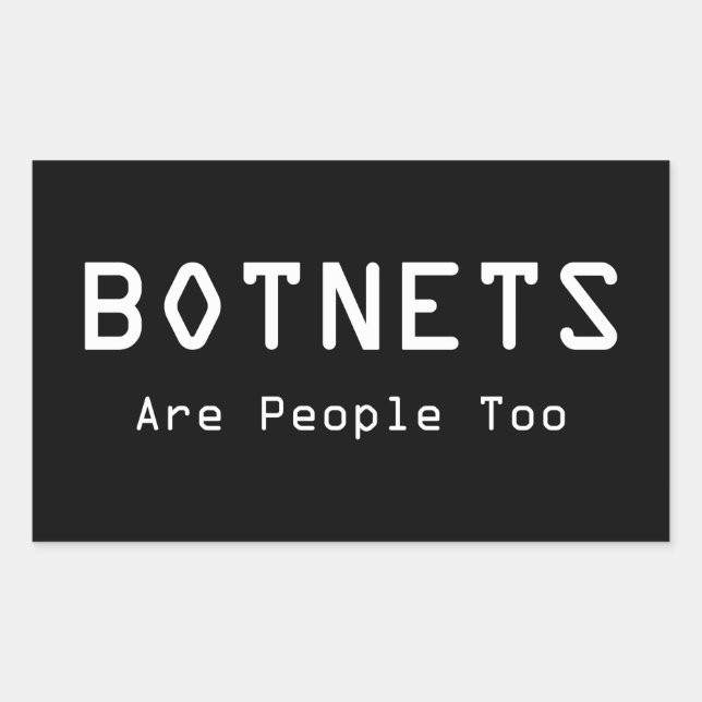 Pegatina Rectangular Las botellas también son personas (Anverso)