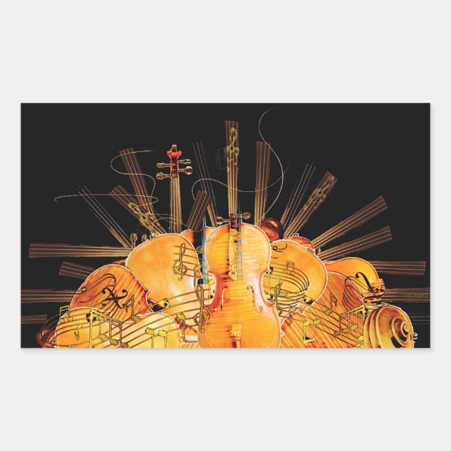 PEGATINA RECTANGULAR LAS CADENAS DE SOL (Anverso)