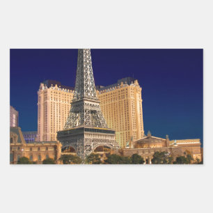 Pegatina Rectangular Las vegas