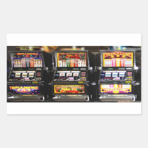 Pegatina Rectangular Las Vegas Slots Dream Machines