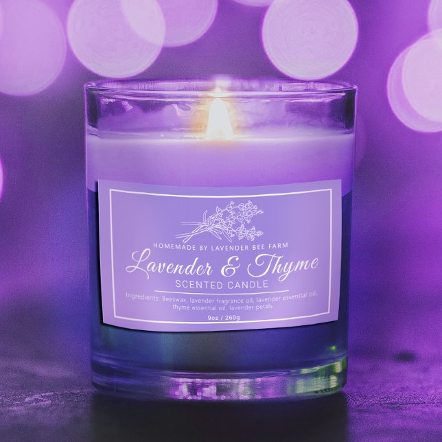 Pegatina Rectangular Lavanda y espinilla de aroma de tomillo (Subido por el creador)