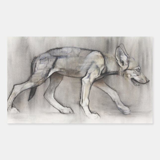Pegatina Rectangular Lean Pup (Anverso)