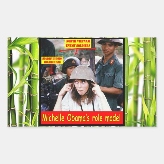 PEGATINA RECTANGULAR LECCIÓN DE HISTORIA PARA LOS JÓVENES AMERICANOS (Anverso)