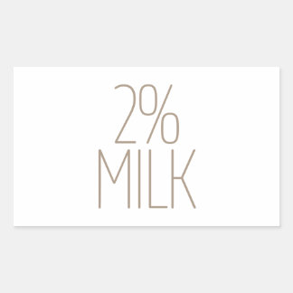 Pegatina Rectangular Leche Descremada Tan 2%