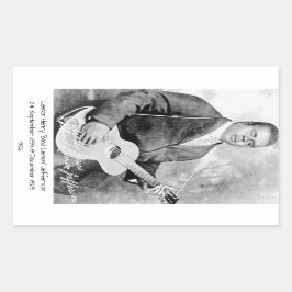 Pegatina Rectangular Lemon Henry Blind Lemon jefferson 1926