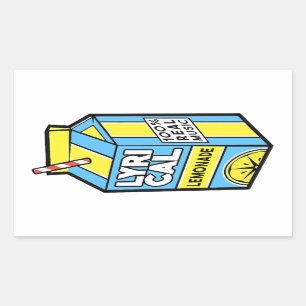 Pegatina Rectangular Lemonade lírica