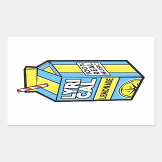 Pegatina Rectangular Lemonade lírica