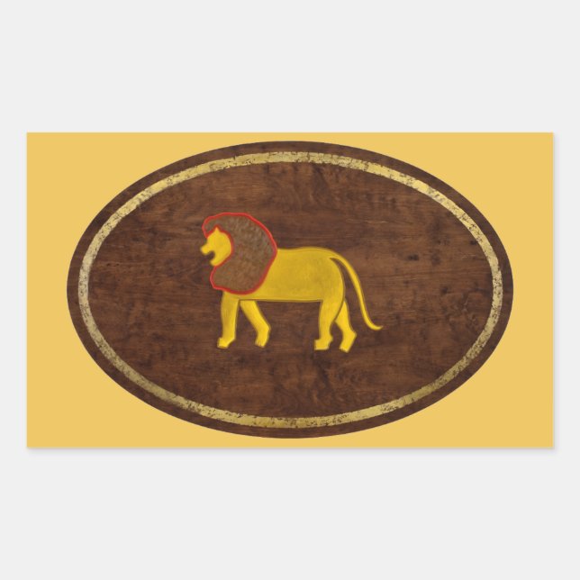 Pegatina Rectangular Leo 2008 (Anverso)