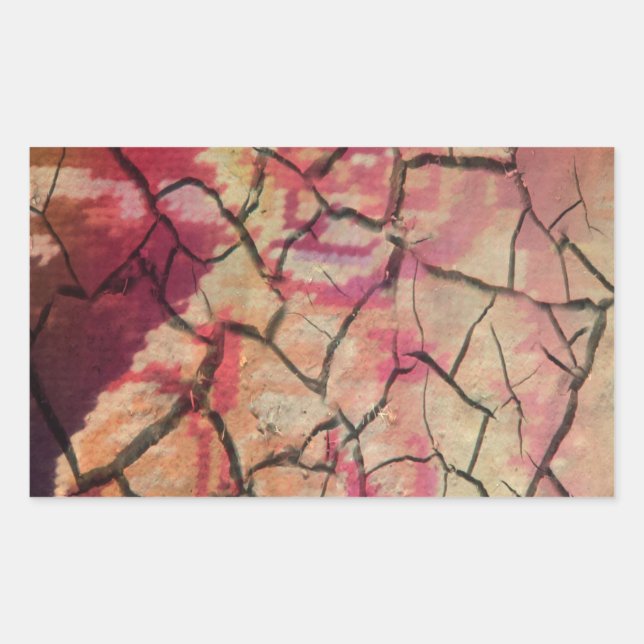 Pegatina Rectangular León elegante terrenal: Diseño texturado de Hakuna (Anverso)