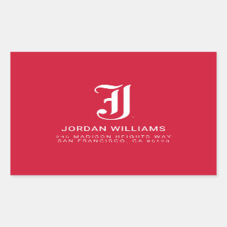 Pegatina Rectangular Letra JSU clásica de la Universidad Estatal de Jac