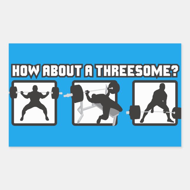 Pegatina Rectangular "Levantamiento de potencia" - Cuadrado, banco, lev (Anverso)