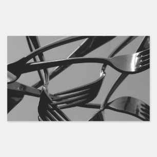 Pegatina Rectangular Levitación de horquilla