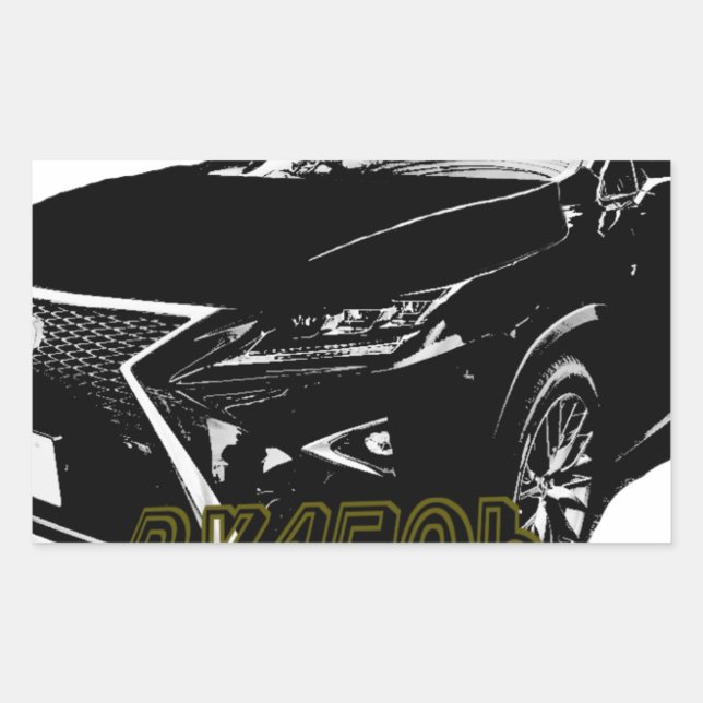 Pegatina Rectangular LEXUS　RX　450ｈ　350 (Anverso)