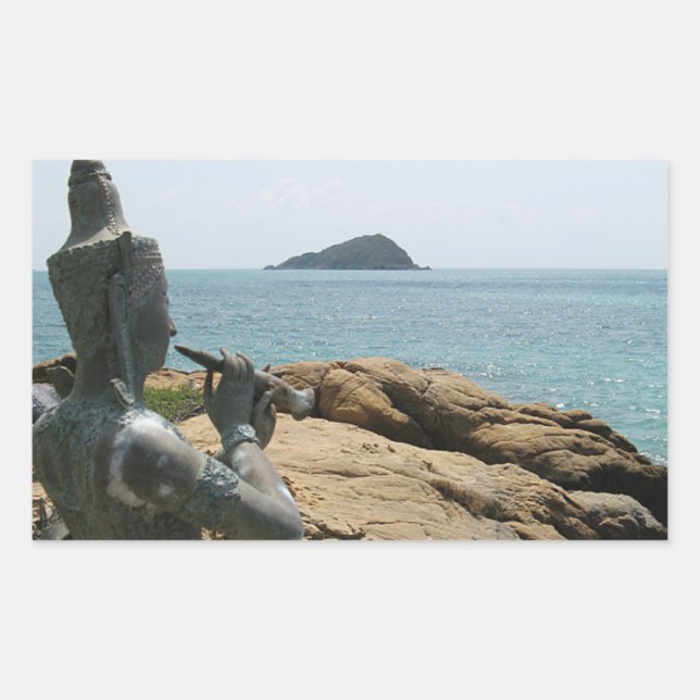 Pegatina Rectangular Leyenda de Sudsakorn... Sattadura, Tailandia (Anverso)