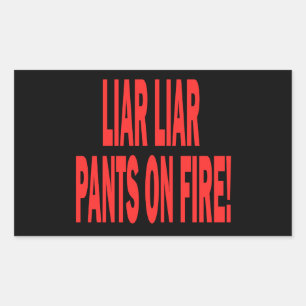 Pegatina Rectangular Liar Liar