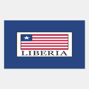 Pegatina Rectangular Liberia