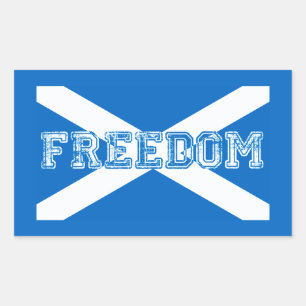 Pegatina Rectangular Libertad en Escocia