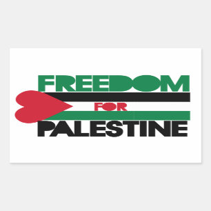 Pegatina Rectangular Libertad para Palestina