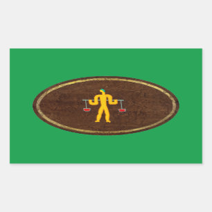 Pegatina Rectangular Libra 2008