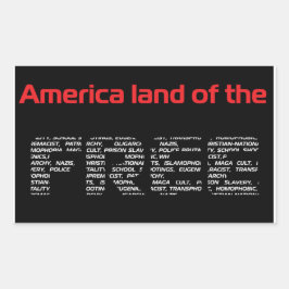 Pegatina Rectangular "Libre"