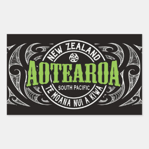 Pegatina Rectangular Lifer Moko de Aotearoa