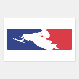 Pegatina Rectangular Liga Mayor Snowmobiler
